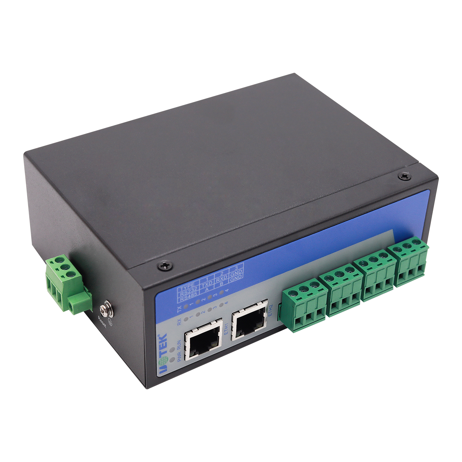 導(dǎo)軌式4口RS-232/485串口服務(wù)器